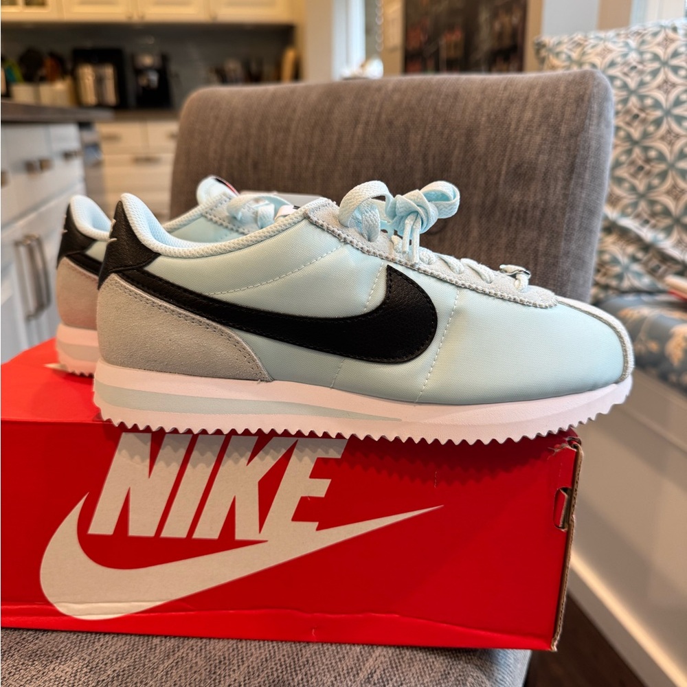 Nike Cortez in baby blue size 6